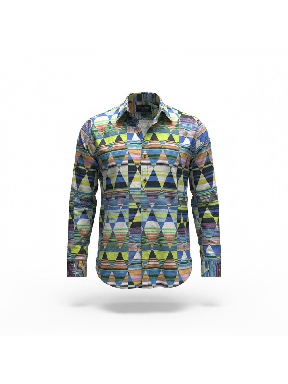 Robert Graham Men’s 3XL Multicolor Geometric Embroidered Button-Up Shirt